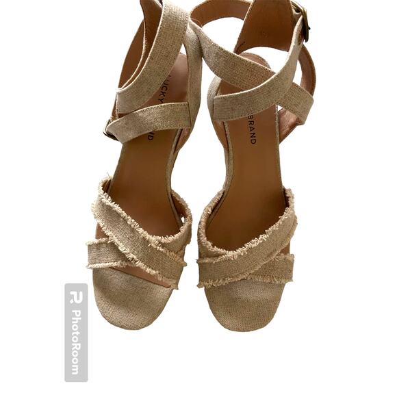 Lucky Brand Espadrille Wedge Sandals Women's 9.5 - Picture 8 of 8